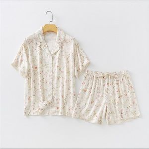 NWOT Two Piece Floral Pajama Set
